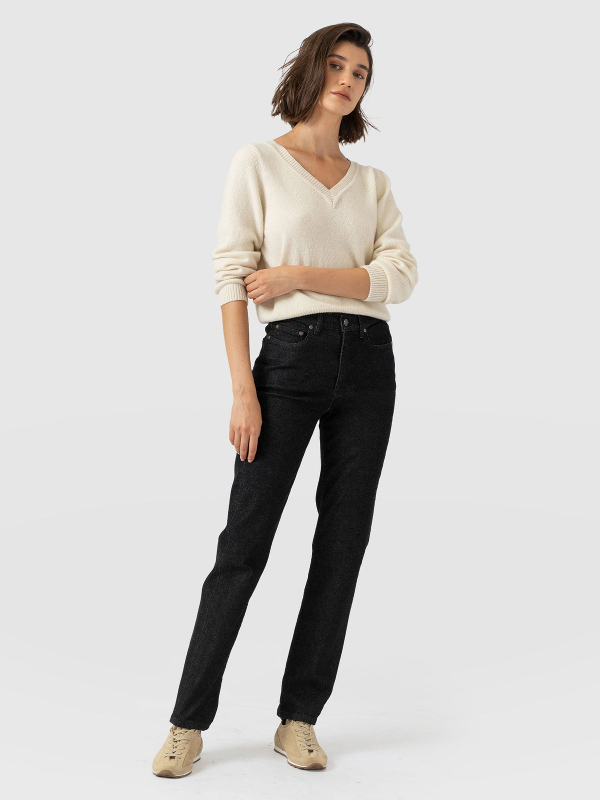 Straight Leg Jean - Black Wash