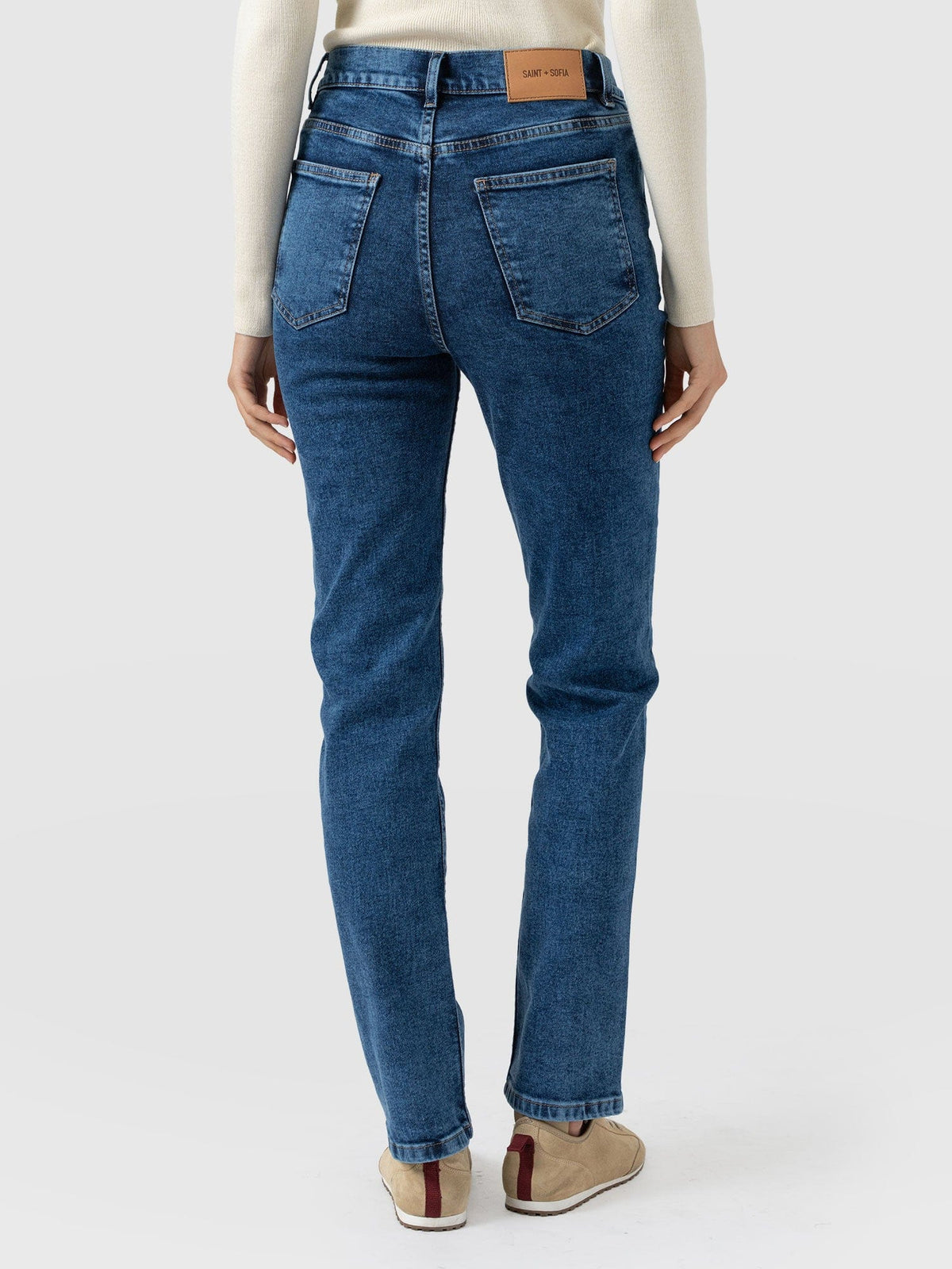 Straight Leg Jean - Mid Blue