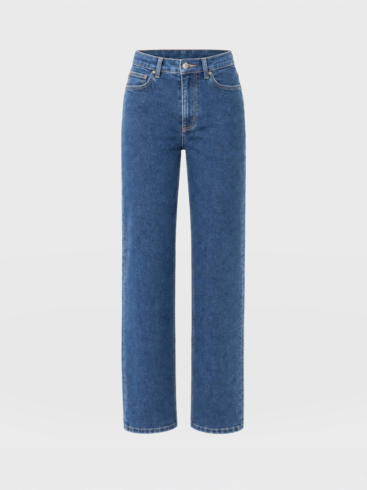 Straight Leg Jean - Mid Blue