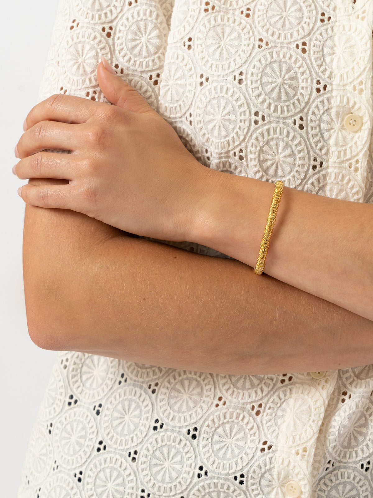 Swirl Bangle - Gold