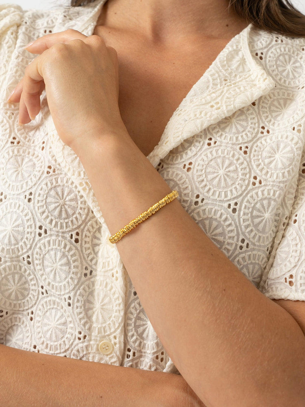 Swirl Bangle - Gold