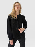 Tabitha Blouse - Black Broderie