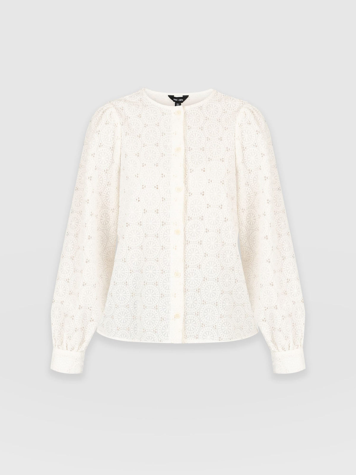 Tabitha Blouse - Cream Broderie