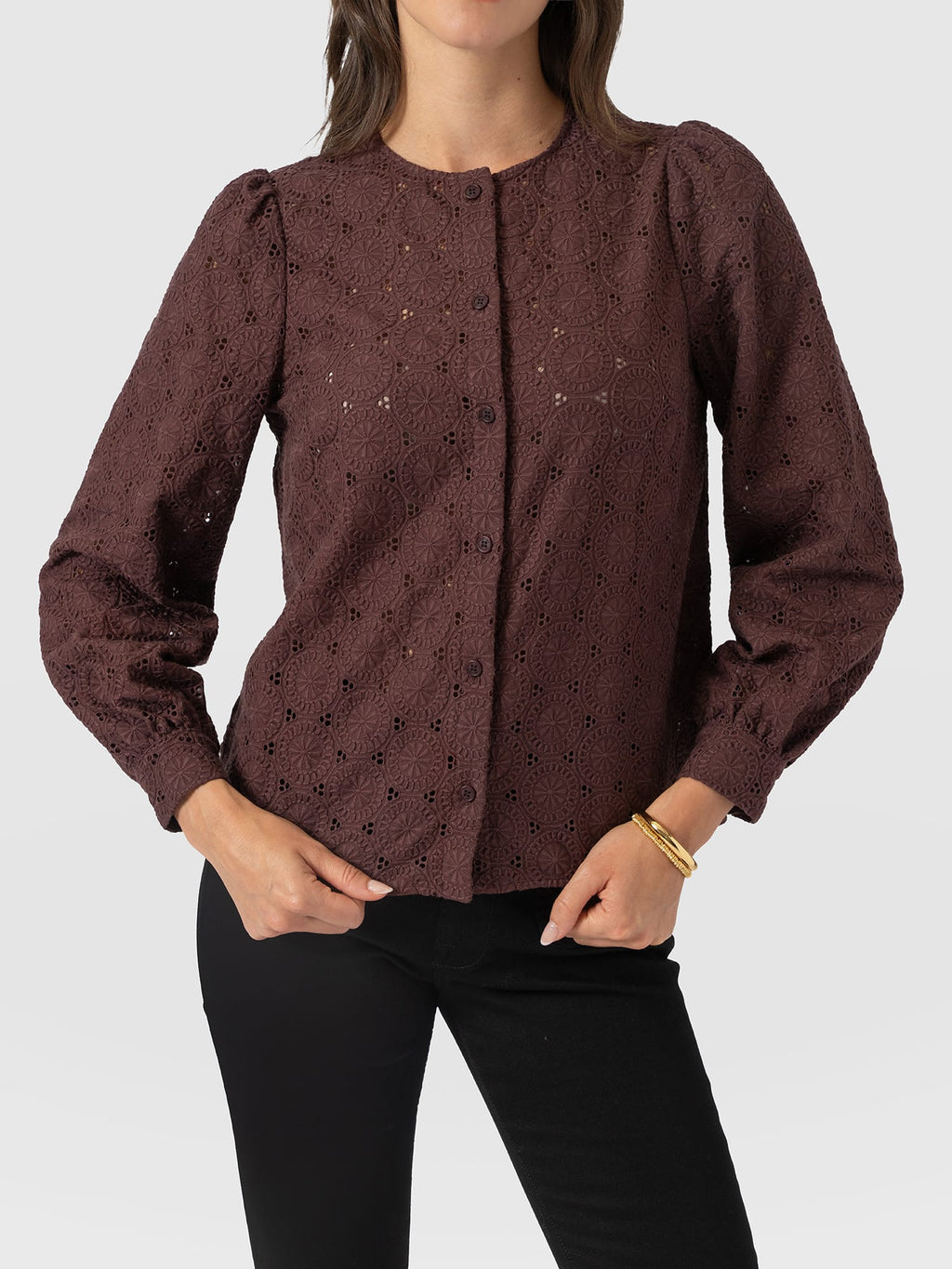 Tabitha Blouse - Maroon