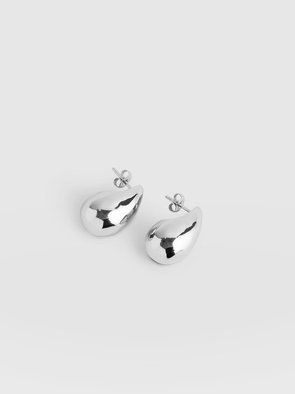 Teardrop Small Earrings - Silver