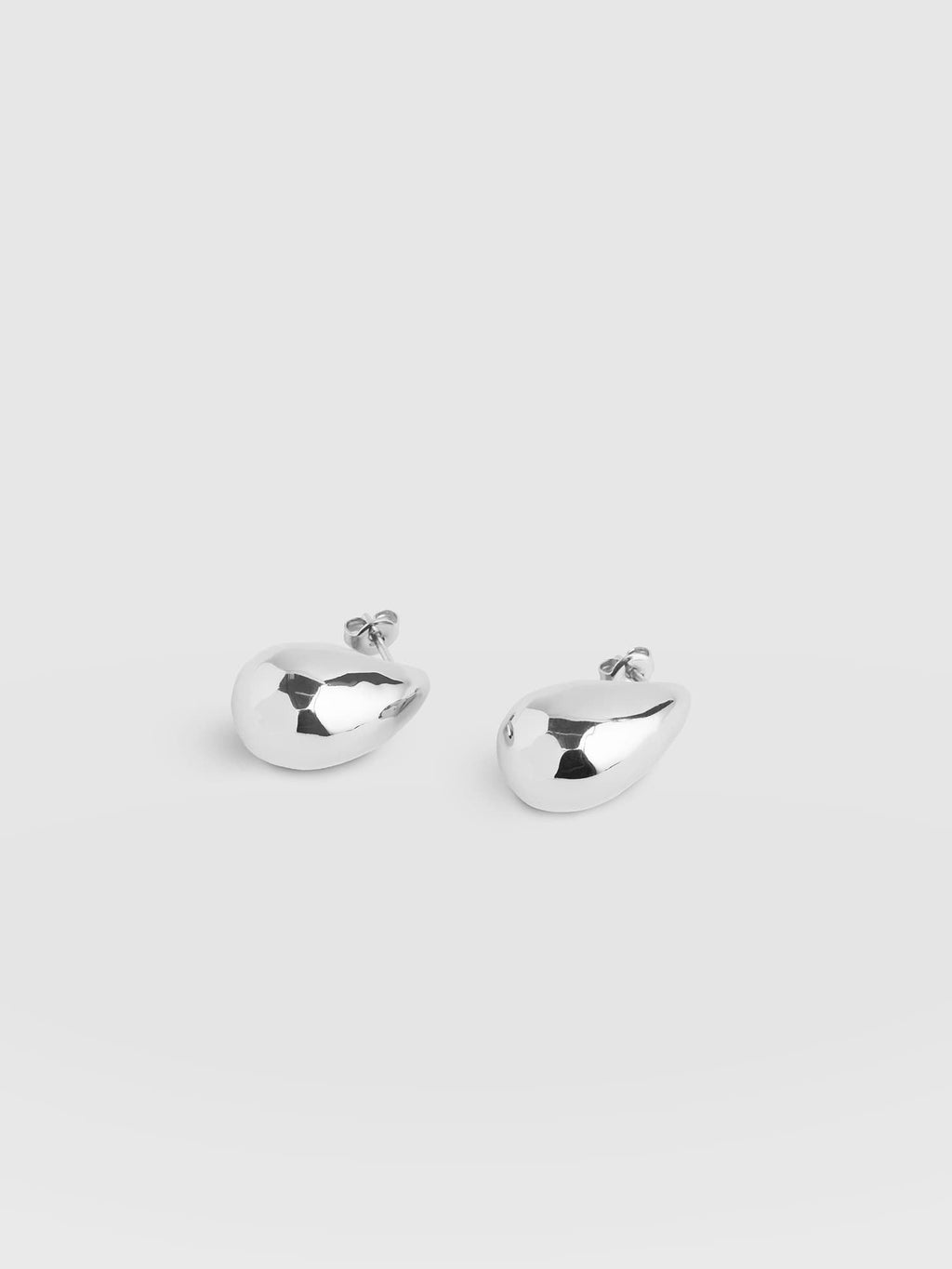 Teardrop Small Earrings - Silver