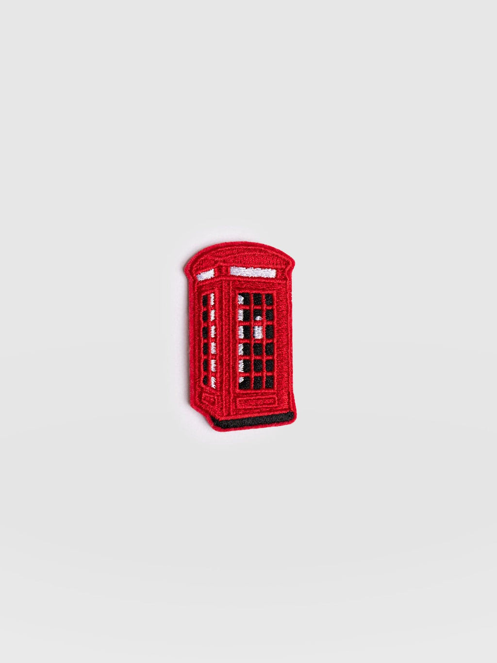 Telephone Box Sticker Badge - Red
