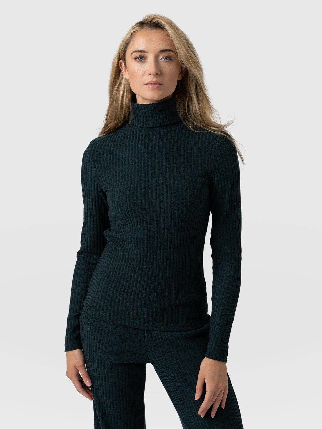 Tempest Turtle Neck Top - Green