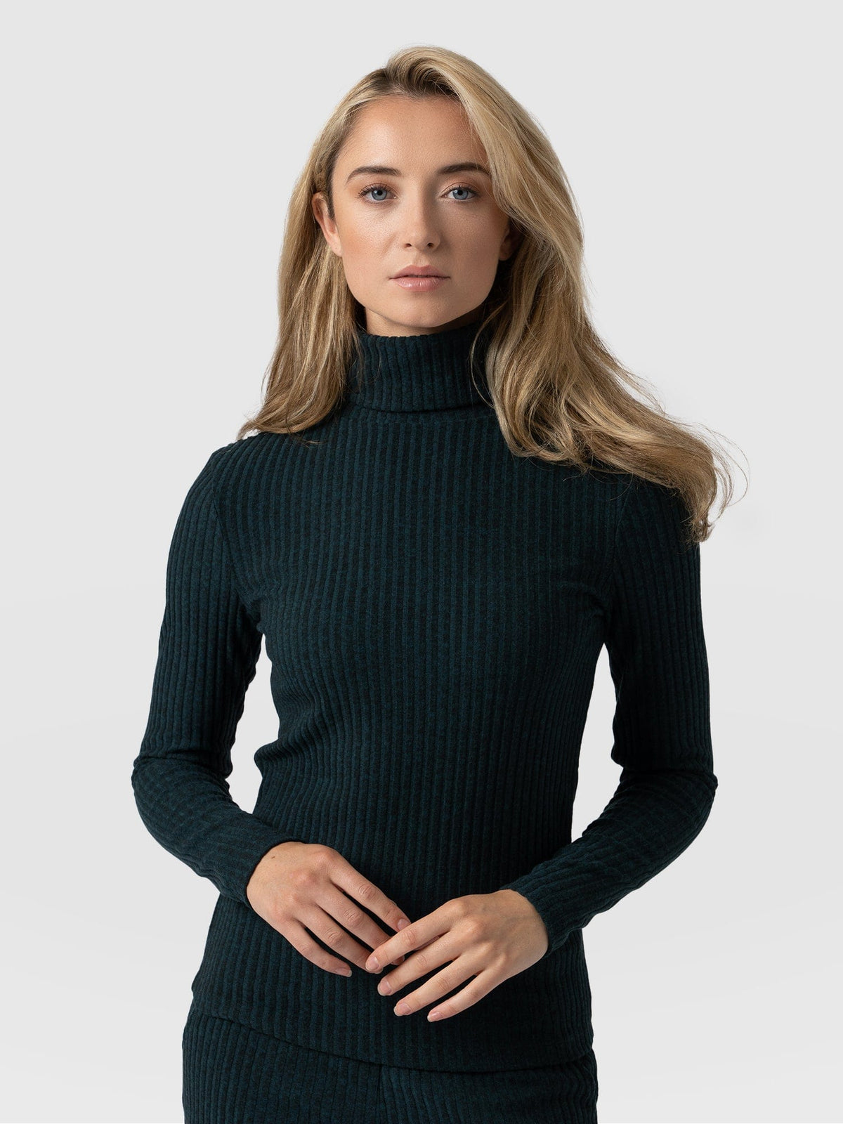 Tempest Turtle Neck Top - Green