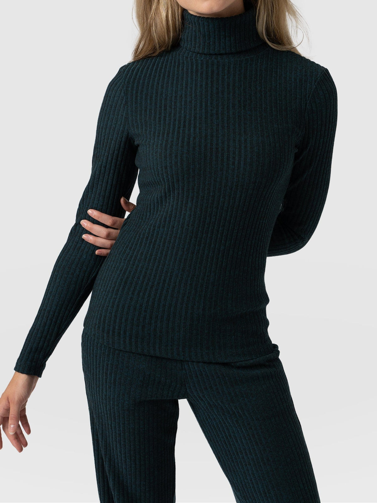 Tempest Turtle Neck Top - Green