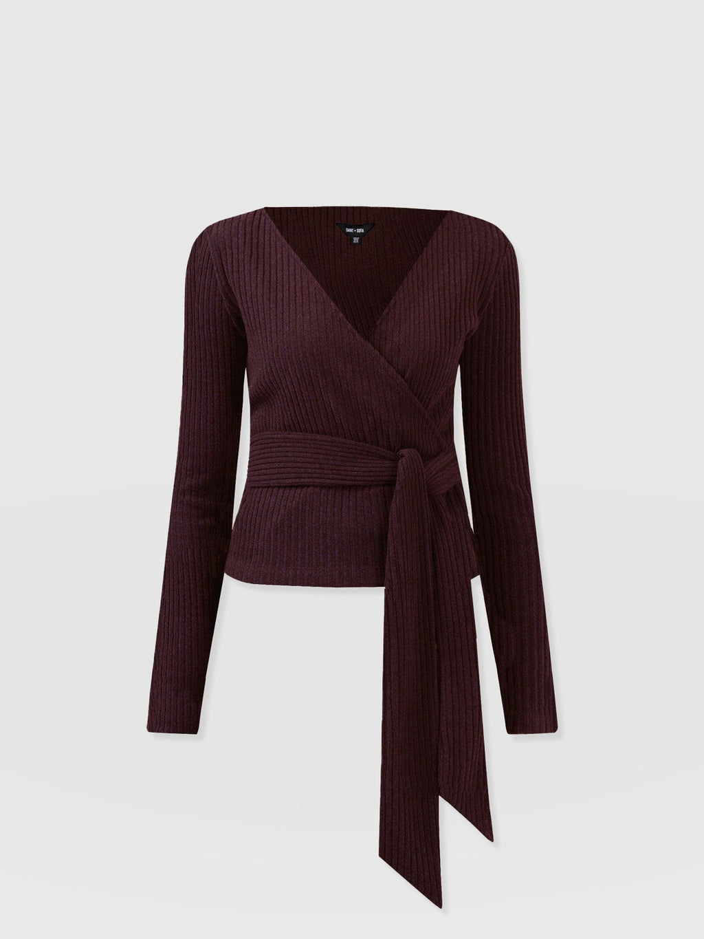 Hoxton Rib Top - Burgundy