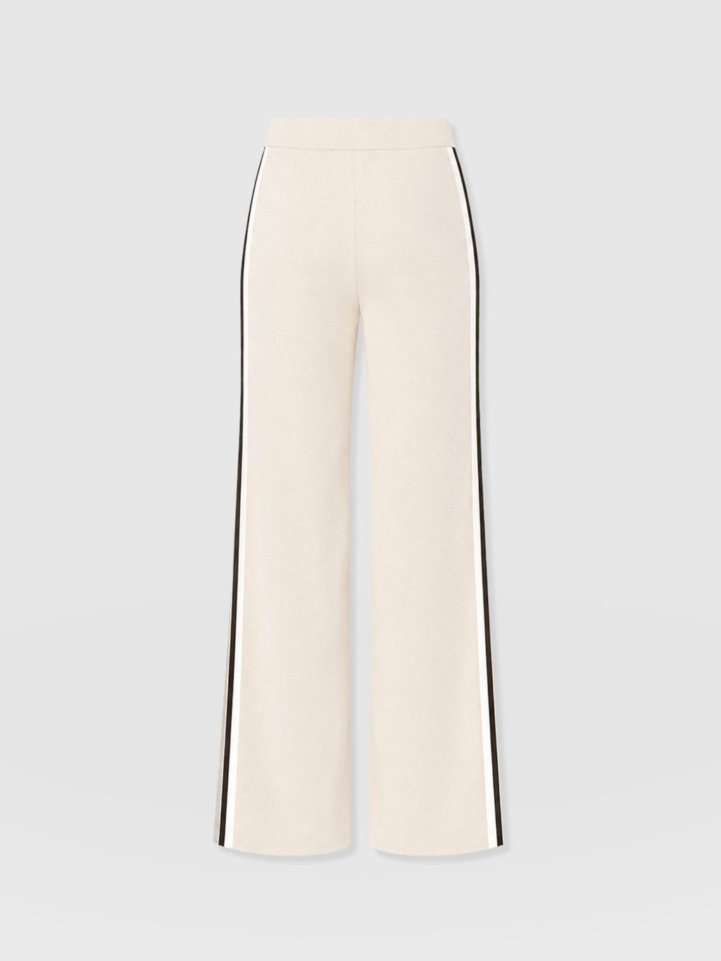 Hoxton Wide Leg Pant - Cream - Black Stripe
