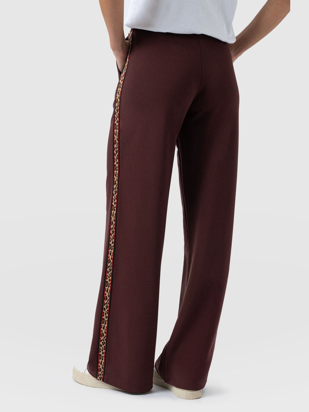 Hoxton Wide Leg Pant - Maroon