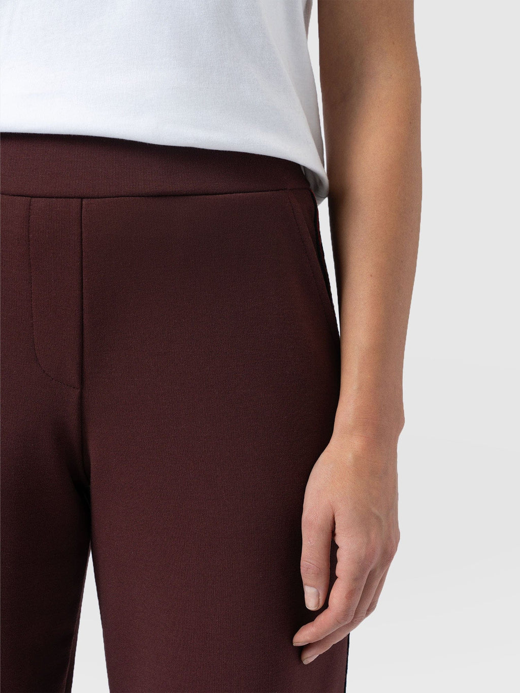 Hoxton Wide Leg Pant - Maroon