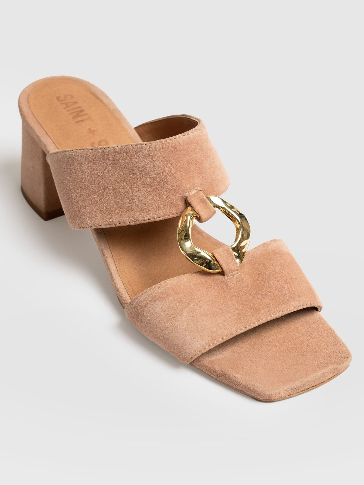 Vivienne Heeled Mules - Blush