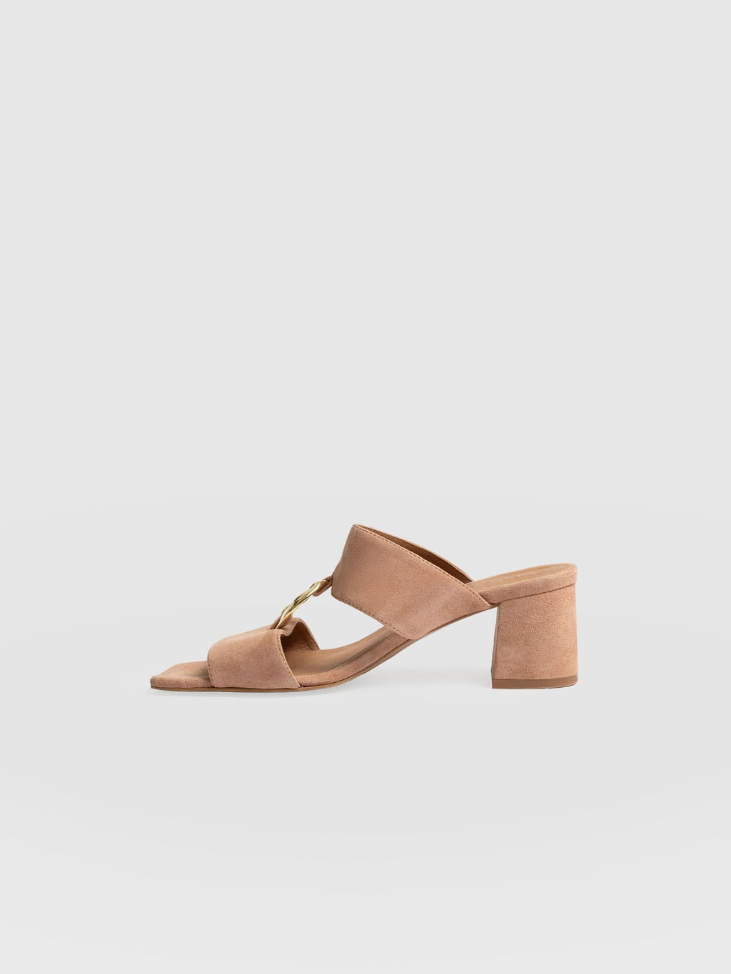 Vivienne Heeled Mules - Blush