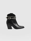Western Studded Boot - Black