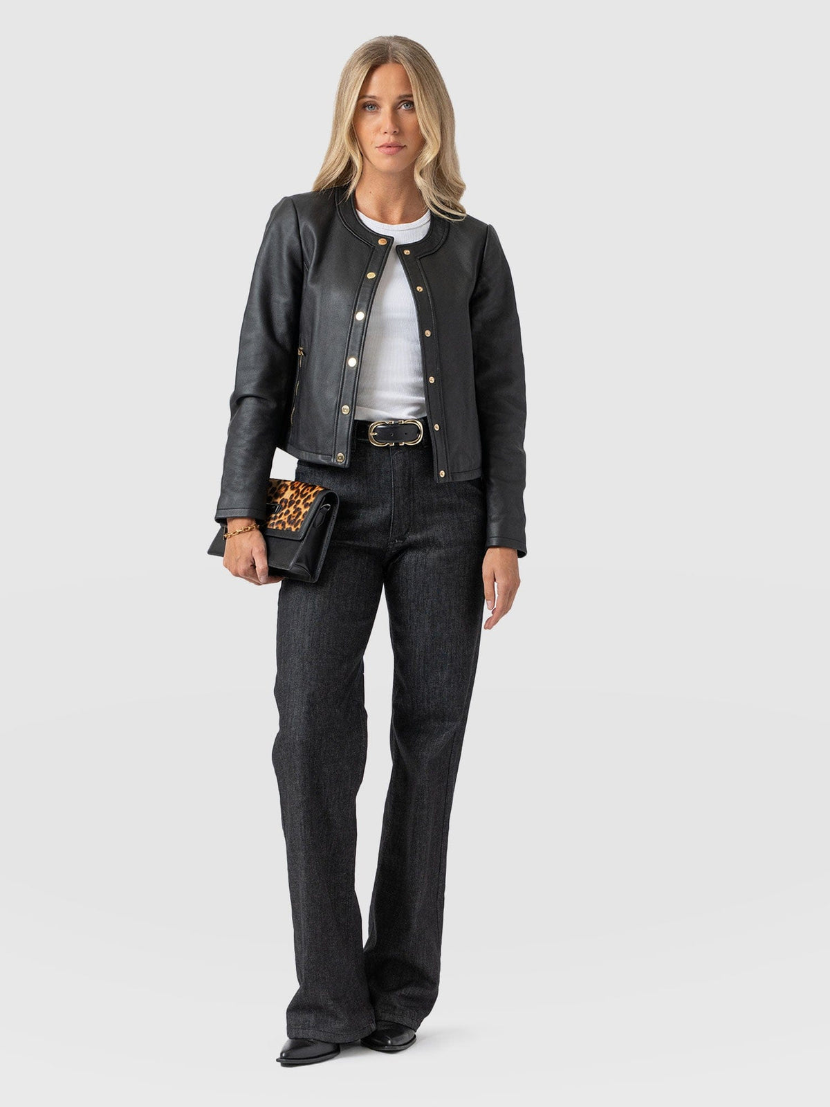 Wide Leg Jean - Black Wash
