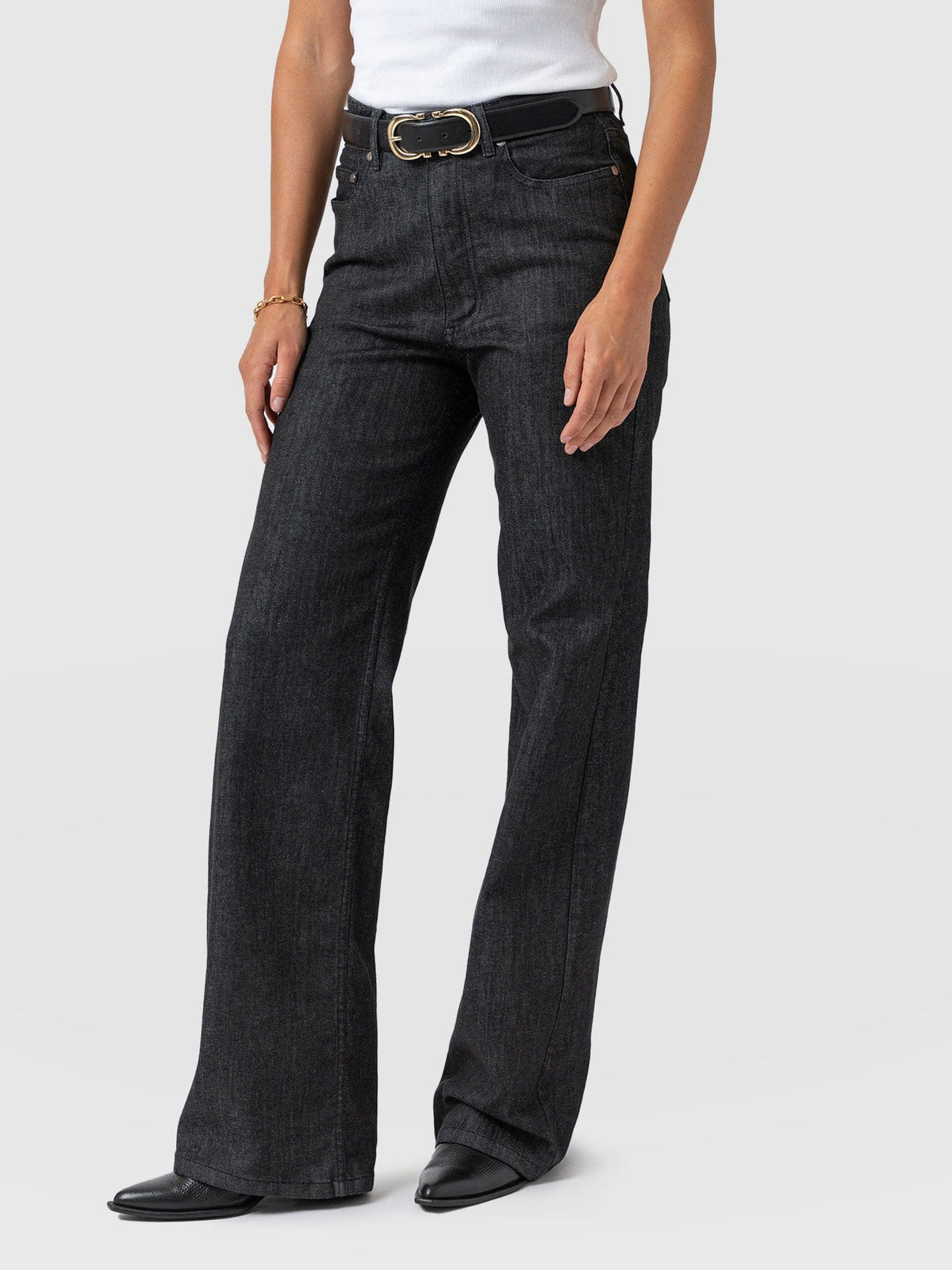 Wide Leg Jean - Black Wash