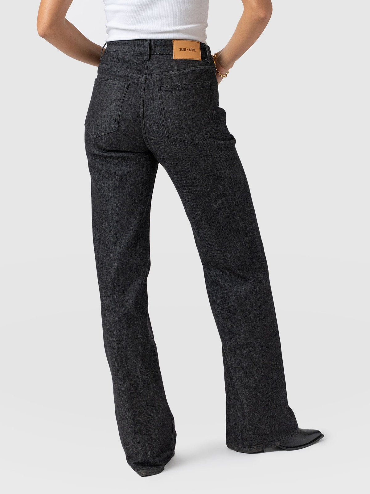 Wide Leg Jean - Black Wash