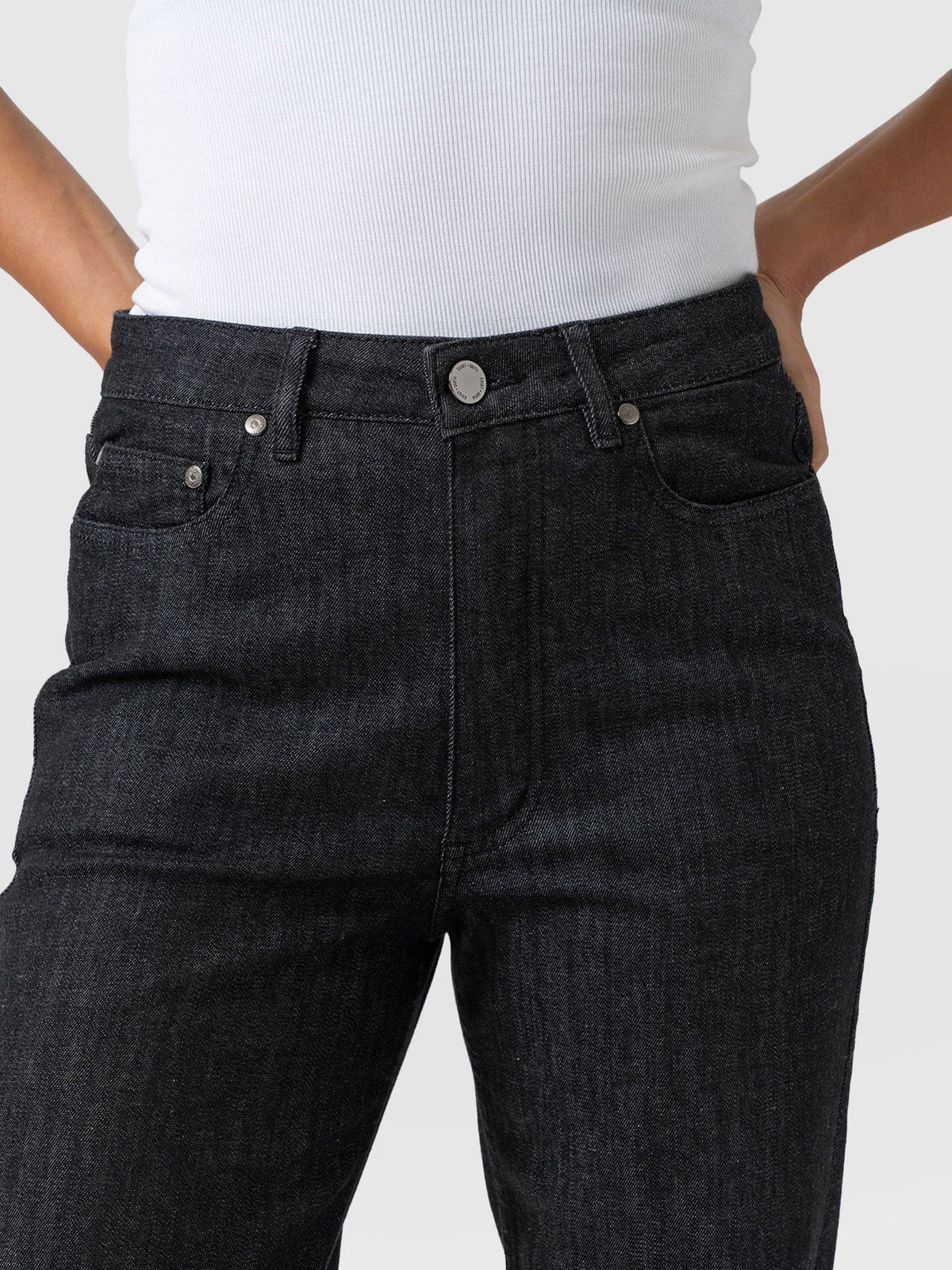 Wide Leg Jean - Black Wash