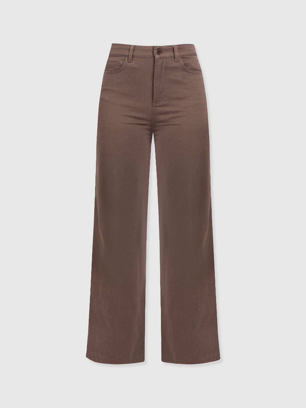 Wide Leg Jean - Brown