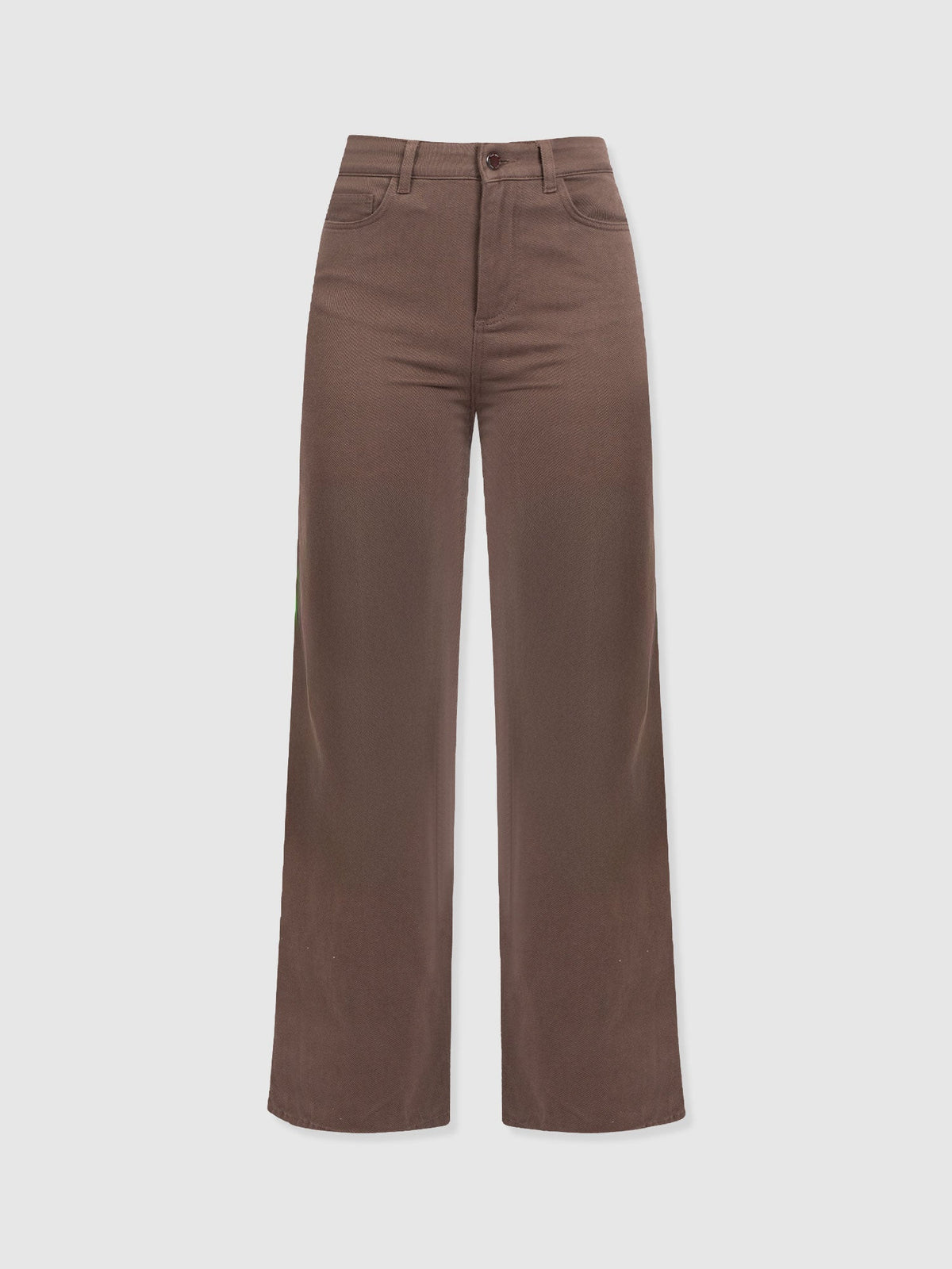 Wide Leg Jean - Brown