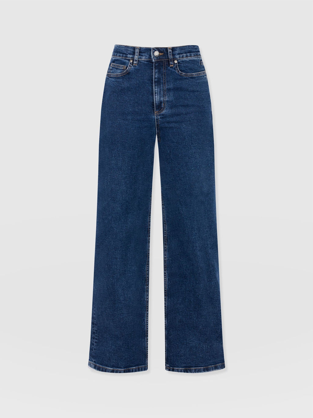 Wide Leg Jean - Mid Blue