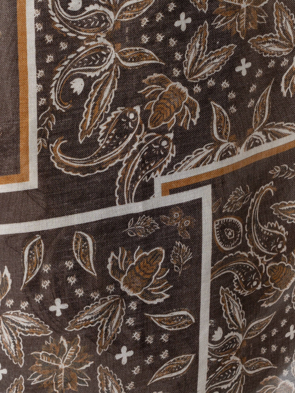 Wren Paisley Scarf - Brown