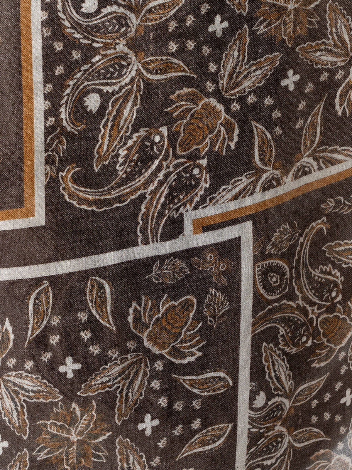 Wren Paisley Scarf - Brown